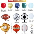 thumbnail image 2 of WODJR 149 Pcs Sports Balloon Arch Kit Sports Party Decorations Blue Red White Balloon Garland Football Vollyball Soccer Baseball Basketball Balloons Sports Balloons Sports Birthday Party Decorations, 2 of 4