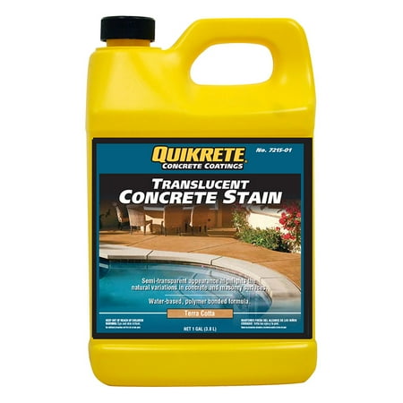 Slate Concrete Stain - Quikrete Translucent Concrete Stain Terra Cotta gal