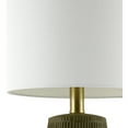 thumbnail image 3 of Livabliss Leipzig Rustic Accent Table Lamp, 20-inch, Dark Green with White Shade, 3 of 5