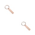 thumbnail image 2 of Advancent LLavero de acero inoxidable para decoración, llavero rectangular portátil, ropa de moda, llavero de cintura, accesorio de regalo DIY Type2 NO2, 2 of 6