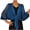 Blue, variant on Womens Summer Crochet Cardigan Lightweight Open Front 3/4 Sleeve Kimono Boho Knit Cover Up for Casual Beach