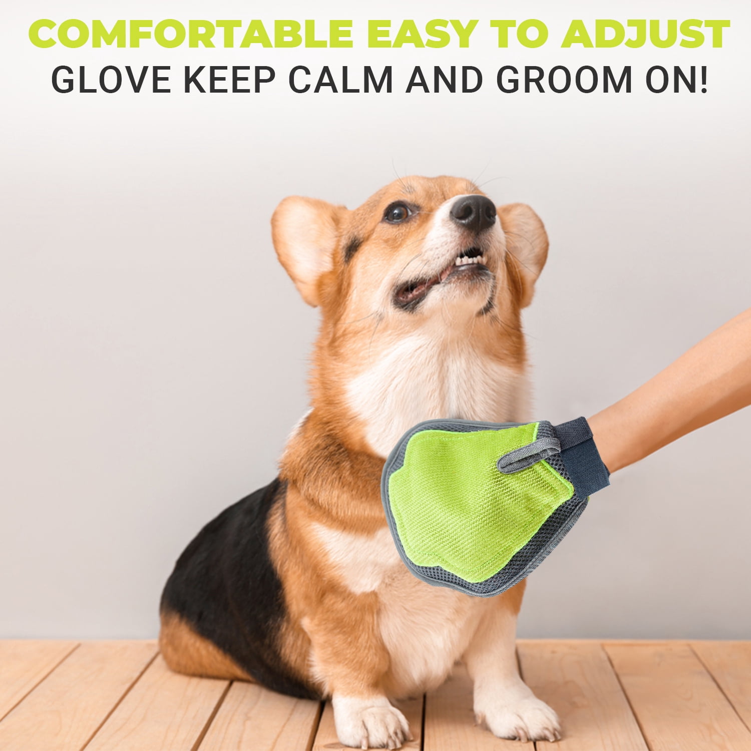 Precious Tails Multi-Purpose 2-in-1 Pet Grooming & Lint Removal Mitt - Gentle on Fur, Effective Hair & Lint Remover for Dogs, Cats, and Home Use