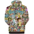 thumbnail image 2 of Sudaderas con capucha de Rick y Morty para hombre Sudadera con capucha con estampado de patrón 3D unisex Adepaton CJWUS-6855, 2 of 3