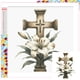 thumbnail image 1 of Serie Flores y Plantas Btafrte Lirio con Cruz Diamante resina Cuadrada 30x30CM Tamaño Lienzo 35x35CM, 1 of 9