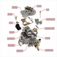 thumbnail image 2 of Carburador THUNDERMINGO 2 Barrel Carb 2100 2150 A800 para Ford, 2 of 9