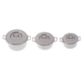 thumbnail image 3 of FNNMNNR 1/12 Dollhouse Miniature Imitated stainless steel casserole Kitchen Cookware, 3 of 7