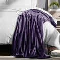 thumbnail image 4 of Moonlight20015 Fleece Blanket, Soft Microplush, Lightweight, Thick and Warm Cozy Comforter, Queen (90x90) Purple, 4 of 10