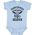 thumbnail image 3 of Inktastic Handpicked for Earth by My Sister in Heaven with Angel Wings Boys or Girls Baby Bodysuit, 3 of 5