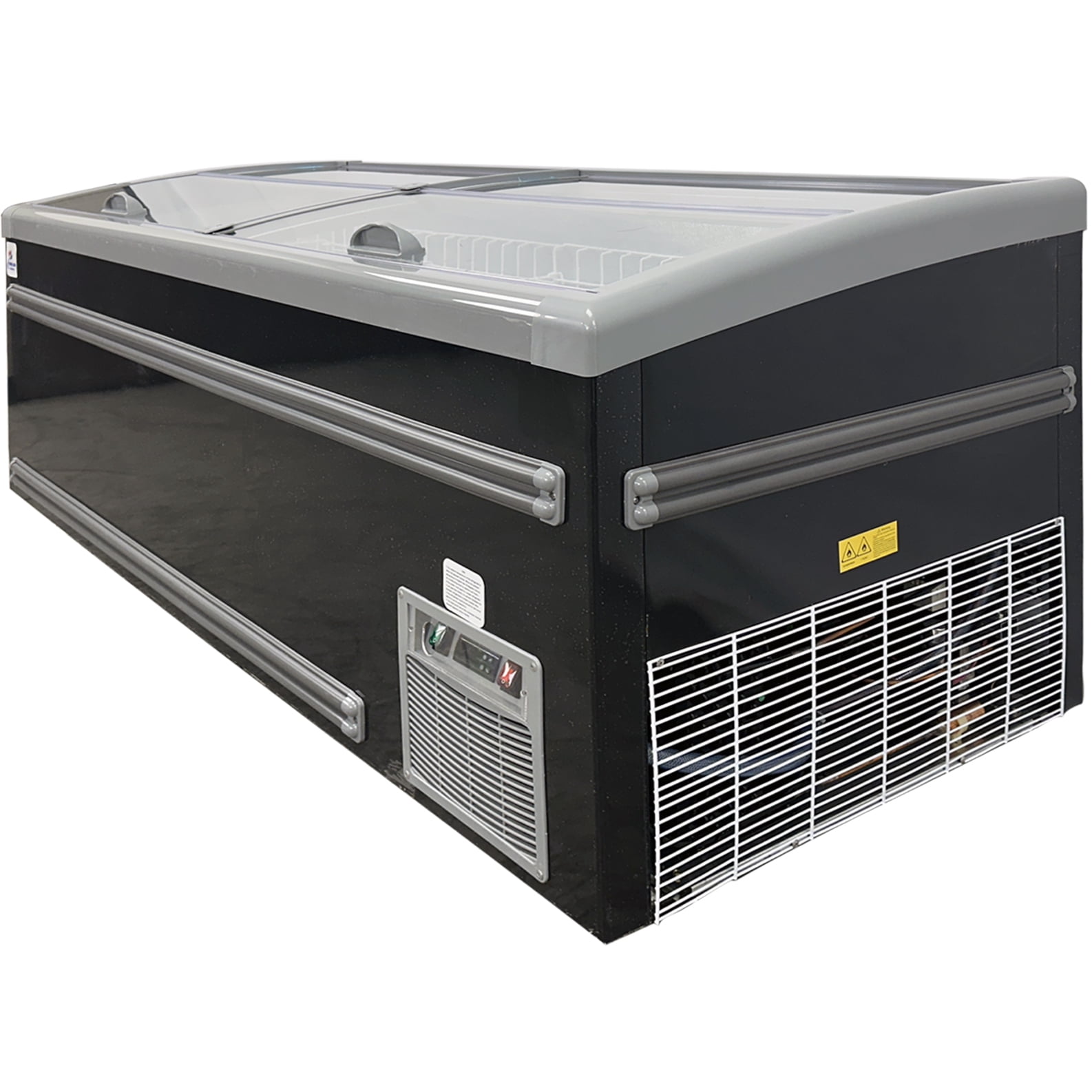 83” Commercial 30 Cu. Ft. Island Display Freezer, Sliding Glass Lid Supermarket Case, NSF Certified
