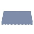thumbnail image 2 of Awntech 10.38 Ft Dallas Retro Straight Slope Fixed Awning with Anodized Arms (124.5in x 24in x 36in), Dusty Blue, 2 of 5