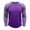 Purple, variant on Stamzod Plus Size Mens Long Sleeve Shirt Men Clothes Fashion Patchwork Print Pullover Trendy Shirts Graphic Tee Tops