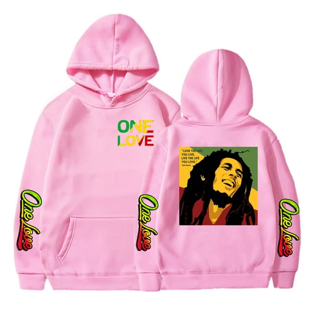 Sudaderas con capucha con estampado de rapero Bob Marley para hombres y mujeres ropa de calle de Hip Hop sudaderas con capucha One Love forro polar gotico ropa para hombres Bodega