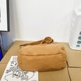 thumbnail image 3 of Bolso bandolera de lona para mujer Ndcxsfigh marrón simple para trabajo y viaje, 3 of 6