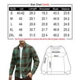 thumbnail image 5 of LZHGirlshop Men's Plaid Long Sleeve Shirts Button Down Shirt Casual Cotton Collared Shirt Jacket with Pockets,Green,M, 5 of 7