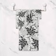 thumbnail image 5 of Dreamtimes 3 PCS Towel Black & Grey Small Flowers Pattern Cotton Bath Towel Set (1 Bath Towel, 1 Hand Towel, 1 Washcloth) for Bathroom, Super Soft and Quick Dry Towels, 5 of 7