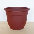 thumbnail image 3 of Bloem Ariana Pot Planter: 16" - Burnt Red - Durable Resin Pot, For Indoor and Outdoor Use, Gardening, Self Watering Disk Included, 6 Gallon Capacity, 3 of 6