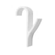 thumbnail image 5 of Percha blanca Monstrate de alta 6 uds Para calentador de toallas riel Para radiador gancho de baño colgador de ropa colgador de bufanda, 5 of 6