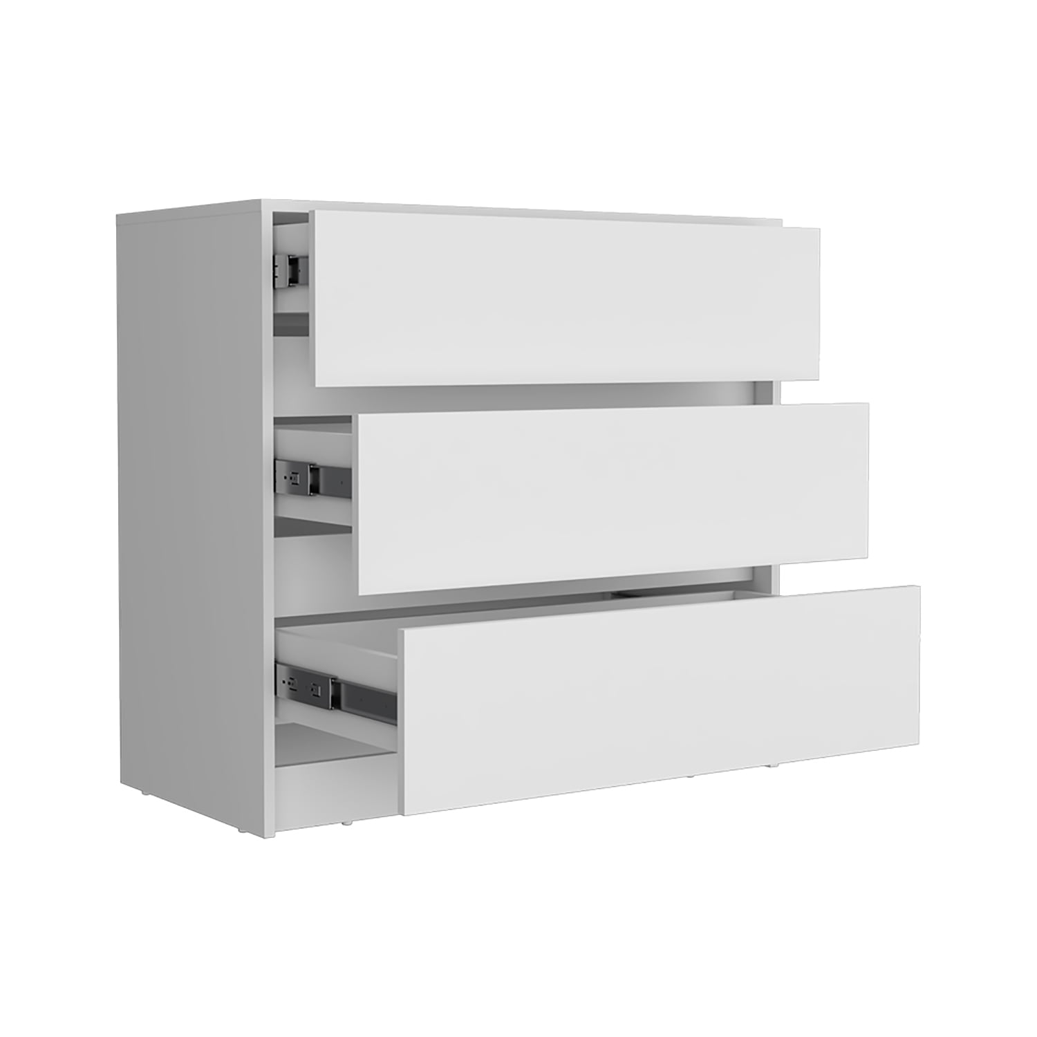 Kadyn Chest of Drawers, Nightstand with Three Drawers, White Storage Cabinet for Living Room Kadyn Chest of Drawers, Nightstand with Three Drawers, White Storage Cabinet for Living Room