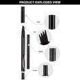 thumbnail image 7 of Fankiway Microblade Brow Pen,4-Tip Microblade Brow Pen,Liquid Water Eyebrow Pencil 3D Simulation, Eyebrow Color Rendering, Natural Sweat Eyebrow Pencil, Four Colors, Beauty & Personal Care, 7 of 7