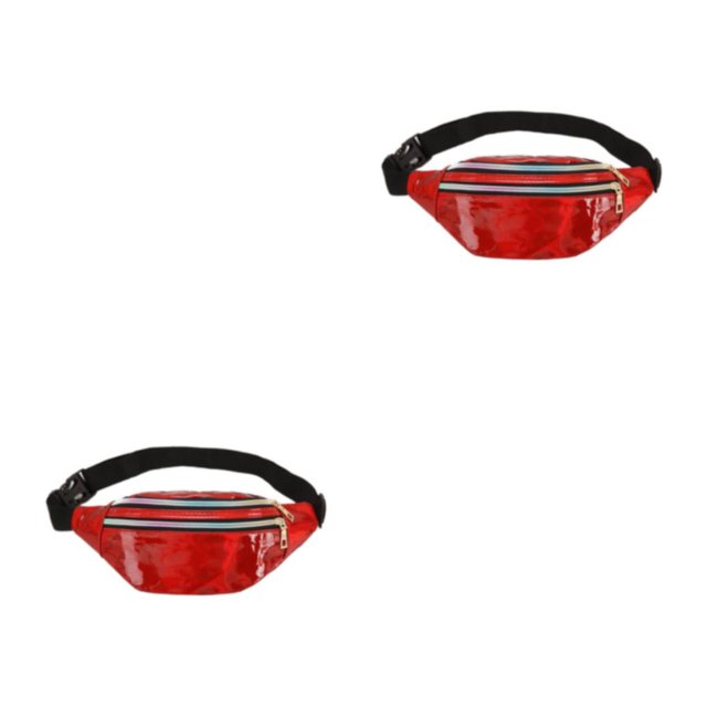 Bolsa multifuncional Minnieouse de PU para viajeros con numerosos bolsillos rojo
