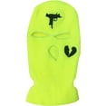 thumbnail image 3 of GRNSHTS 3-Hole Full Face Cover, Thermal Knit Ski Mask Winter Balaclava Cap for Outdoor Sports (Fluorescent Yellow), 3 of 8