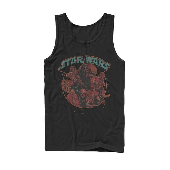 Men's Star Wars: The Rise of Skywalker Dark Side Stars Tank Top Black 2X Large