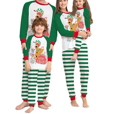 

Family Christmas Pajamas Matching Sets Xmas Parent-Child Pjs for Adults Kids Holiday Home Sleepwear Set