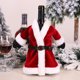 thumbnail image 2 of Paquete de 2 fundas para botellas de vino Mr and Mrs Santa Claus, fundas para botellas de vino de Papá Noel, decoración de vino de vacaciones, color rojo JAMW Sencillez, 2 of 5