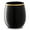 Black with Gold, variant on Smarty 12 oz. Black Elegant Stemless Plastic Wine Glasses 64ct