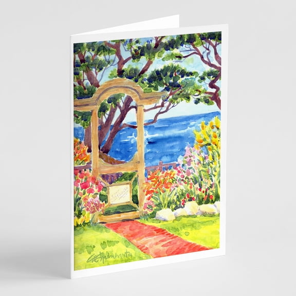 Seaside Greeting Cards and Envelopes Pack of 8