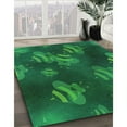 thumbnail image 3 of Ahgly Company Machine Washable Indoor Rectangle Transitional Deep Teal Green Area Rugs, 5' x 7', 3 of 7
