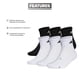 thumbnail image 2 of Calcetines deportivos Adidas acolchados para hombre, paquete de 6 unidades, 2 of 6