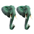 thumbnail image 1 of Cute Elephant Decor Holder Vintage Style Wall Hook For Living Room Balcony Decoration 11X15.5Cm 2Pcs, 1 of 3