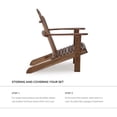 thumbnail image 4 of Linon Adirondack Sturdy Solid Acacia Wood Outdoor Chair in Acorn Brown Stain, 4 of 14