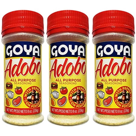 Goya Adobo All Purpose Seasoning, 8 Ounces (Pack of 3)