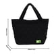 thumbnail image 2 of Ladies Cloud Tote Bag Bolsas de pana de color sólido Regalos para amigos (Negro), 2 of 6