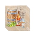thumbnail image 2 of Fall Wine Barrel Retro Table Mat Holiday Kitchen Dining Table Decor Placemat Wedding Party Decor Table Napkin, 2 of 4