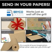 Bryco Goods Brown Kraft Paper Roll - 18 Inch x 100 Feet - Moving Supplies, Gift Wrapping, Arts & Crafts, Bulletin Board, Packing Paper – USA Made
