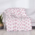 thumbnail image 3 of Fotbe Pink Paw Manta de Franela con Estampado, Manta Ultrasuave para Cama, Sofá, Auto, Hipoalergénica y Antibolitas-80"x60", 3 of 6