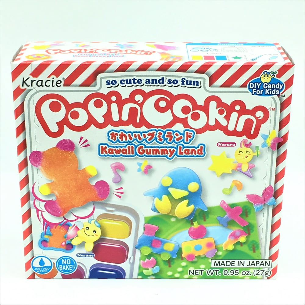 Kracie Popin' Cookin' Diy Japanese Candy Kit, Kawaii Gummy Land , 27g
