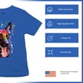 thumbnail image 4 of Tee Hunt Dean Russo German Shepherd Youth T-Shirt Colorful Dog Best Friend Kids, Blue, Large, 4 of 5