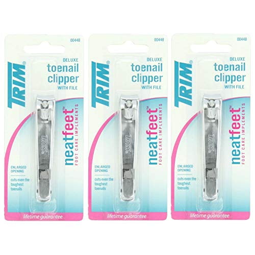 trim neatfeet deluxe toenail 00448 clipper, set of 3