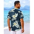 thumbnail image 4 of COOFANDY Hawaiian Shirt for Men Short Sleeve Button Up Shirts Mens Casual Summer Beach Wear, 4 of 6