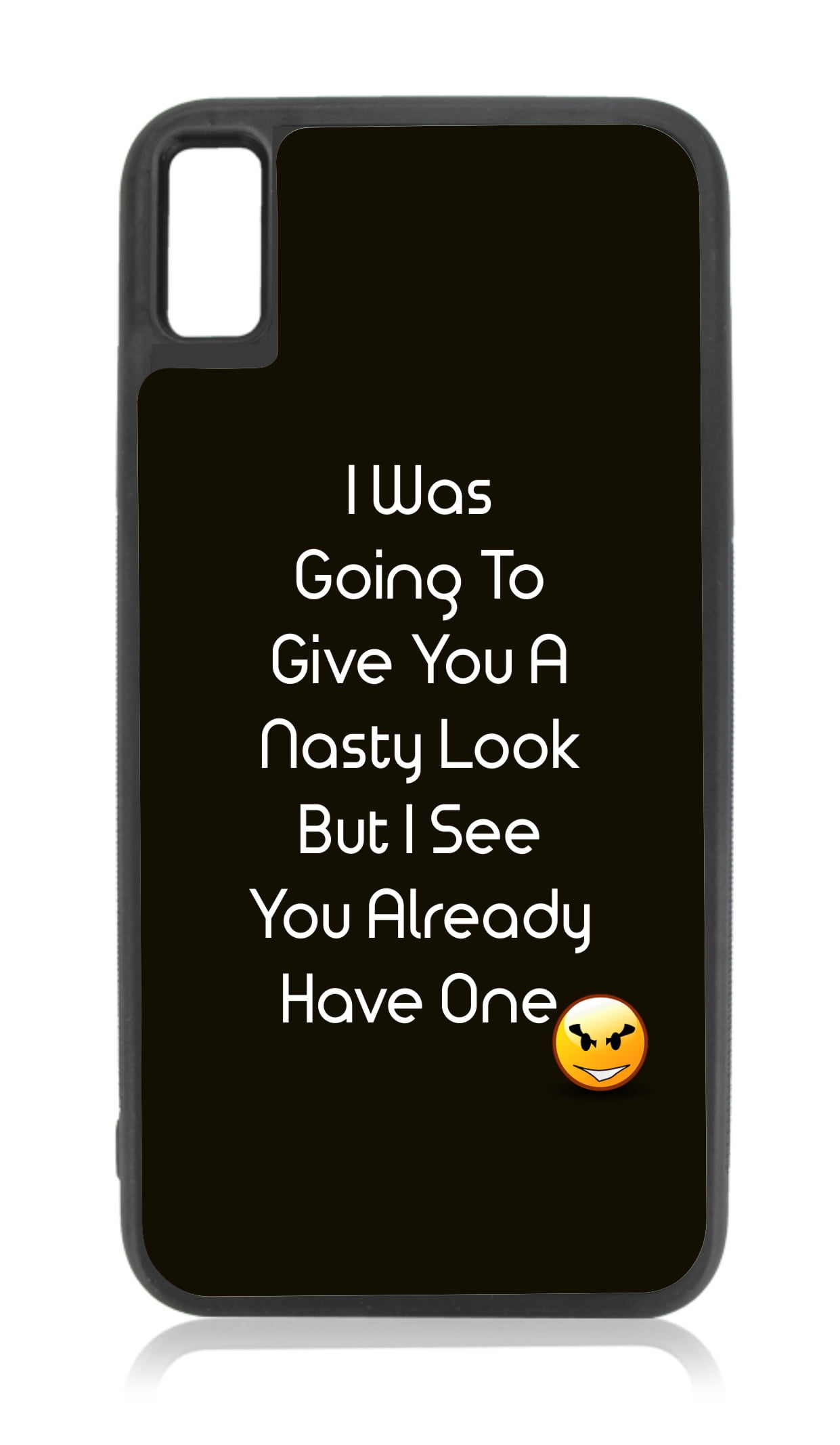 Nasty Vintage Style iPhone xr Quote Cases xr Quote Case Case Black Rubber Case for iPhone XR