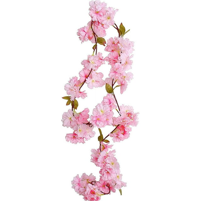 Guirnalda de flores de seda artificial JanHm 180 cm Flores de Cerezo