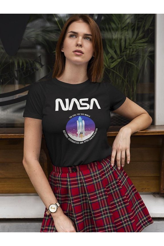 National Aeronautics Usa Women T-Shirt, Female Large
