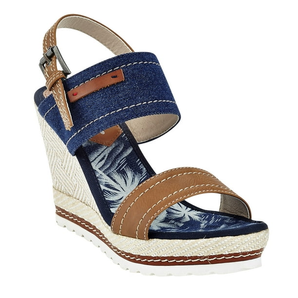 Henry Ferrera Henry Ferrera Women S Franca Slingback Wedge Sandal Walmart Com Walmart Com