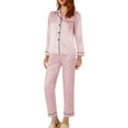 thumbnail image 2 of Women's Pajama Sets Cute Soft Women'S 2 Piece Pajama Set Long Sleeve Pants With Pockets,Blue Women Pajama Sets XL, 2 of 9
