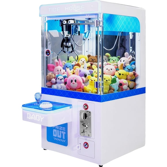 Maquina Mini Garra Peluche Azul Audiotek Mini Doll Caza Luz Sonido