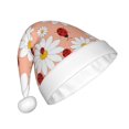 thumbnail image 2 of Cauagu Daisy and Ladybug for Adult Christmas Hat,1-Pack Xmas Holiday Hat Santa Hat for Women & Men Festive Headwear Accessories Fit for Christmas/New Year/Party, 2 of 6